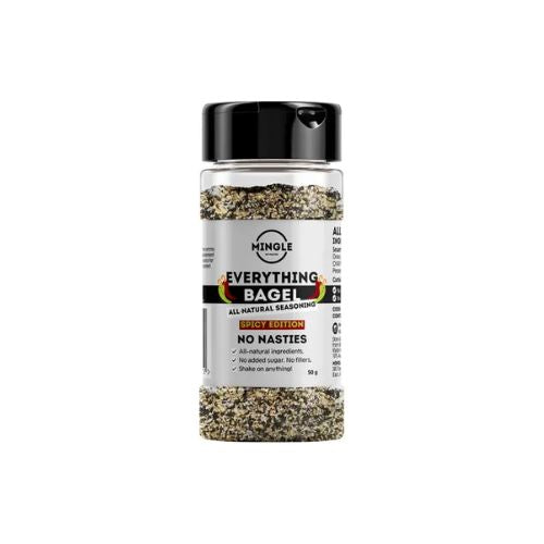 MINGLE Natural Seasoning Blend Everything Bagel SPICY EDITION 50g Low Carb Emporium Australia