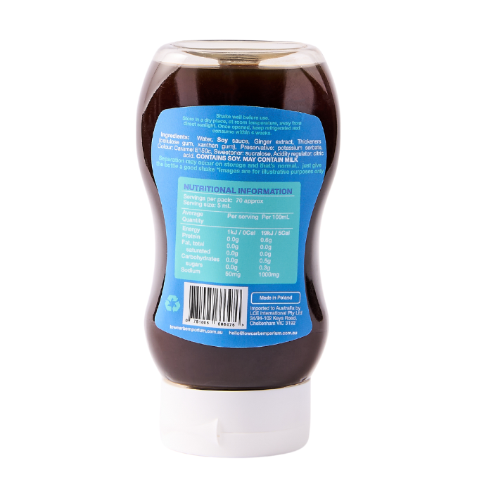 Bulk Low Carb Emporium No Added Sugar Teriyaki Style Sauce - 350mL x 6 - Best Before 5th March 2025