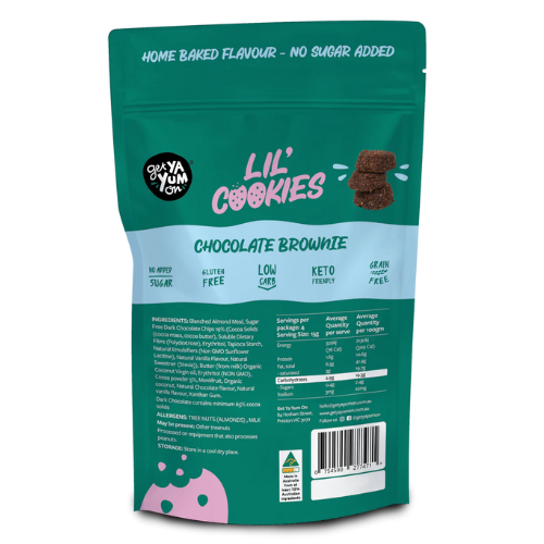 Get Ya Yum On Lil' Cookies Chocolate Brownie - 60g