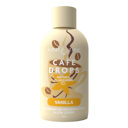 Vital Zing Cafe Drops - Vanilla - 40mL