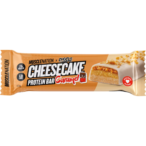 Muscle Nation X Choclt Cheesecake Protein Bar Caramel