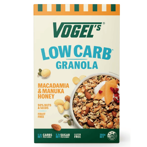 Vogel's Low Carb Granola Macadamia & Manuka Honey 360g – Low Carb ...