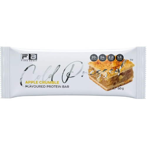 FIBRE BOOST Cold Pressed Protein Bar - Apple Crumble 60g