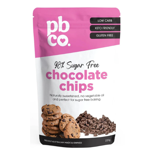 PBCo 98% Sugar Free Chocolate Chips - 220g