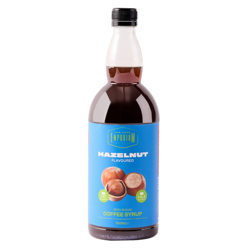 Low Carb Emporium Hazelnut Flavoured Zero Sugar Coffee Syrup - 950mL