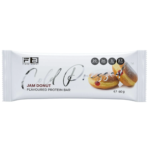 BULK Fibre Boost Cold Pressed Protein Bar - Jam Donut 60g x 12