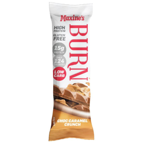 Maxine's Burn Bar Choc Caramel Crunch Protein Bar