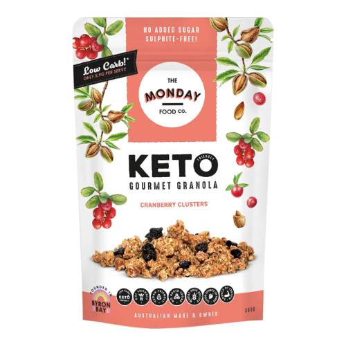 Monday Food Co Cranberry Clusters Keto Granola - 300gm