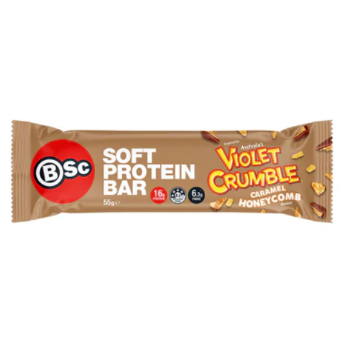 BSC Violet Crumble Protein Bar - Caramel Honeycomb