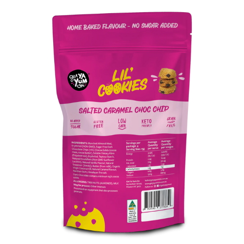 Get Ya Yum On Lil' Cookies Salted Caramel Choc Chip - 60g