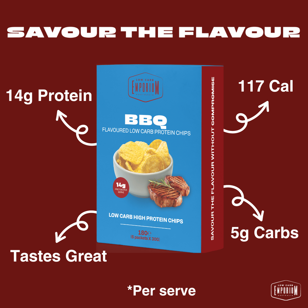 Low Carb Emporium Low Carb Protein Chips - BBQ Flavour (6 x 30g)