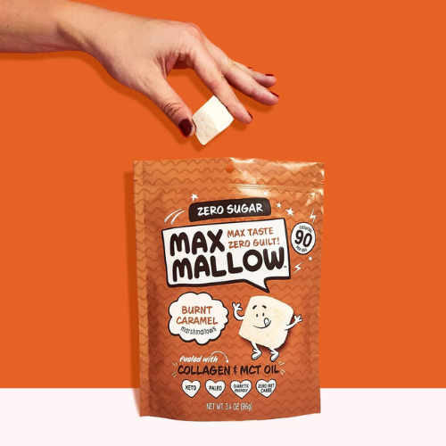 Max Mallow Burnt Caramel Sugar-Free Marshmallow - 96g