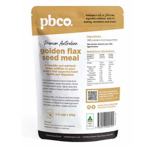 PBCo Golden Flax Seed Meal - 350g