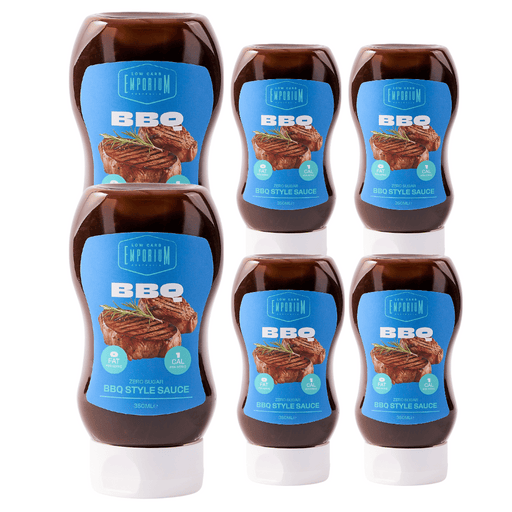 Bulk Low Carb Emporium No Added Sugar BBQ Style Sauce - 350mL x 6