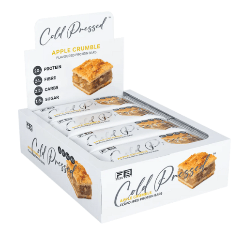 BULK Fibre Boost Cold Pressed Protein Bar - Apple Crumble 60g x 12