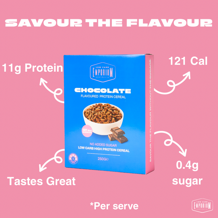 Low Carb Emporium Low Carb Protein Cereal - Chocolate Flavour - 250g