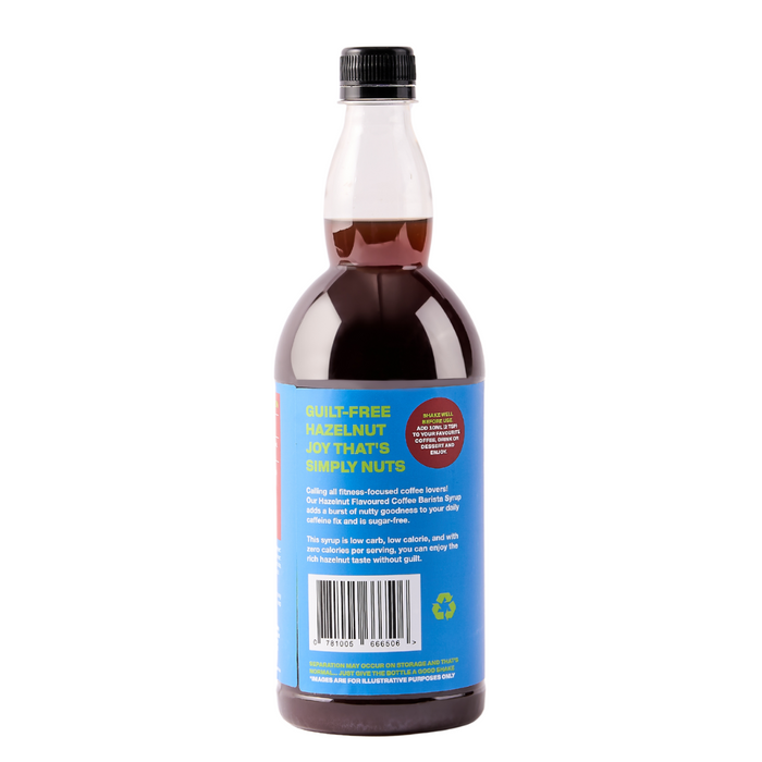 Low Carb Emporium Hazelnut Flavoured Zero Sugar Syrup - 950mL