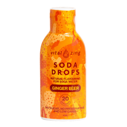 VITAL ZING Ginger Beer Flavoured Soda Drops - 27 serves