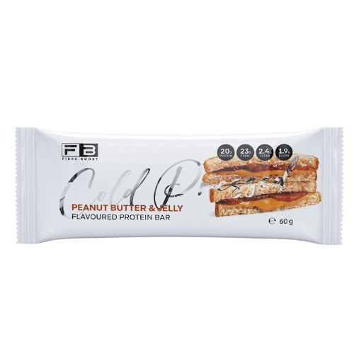 FIBRE BOOST Cold Pressed Protein Bar - Peanut Butter & Jelly - 60g