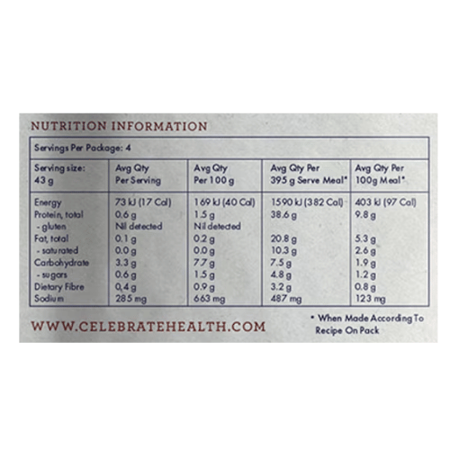 Celebrate Health - Beef Stroganoff - 175g