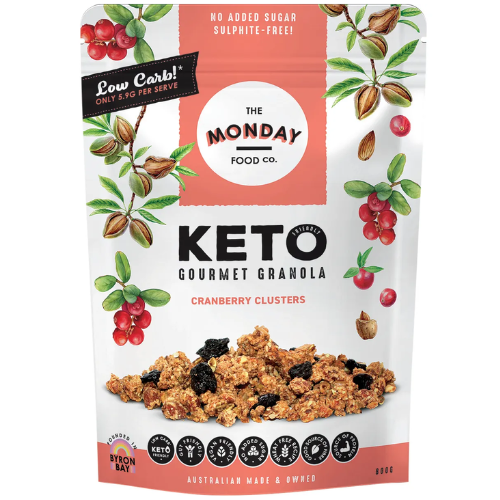 Monday Food Co Cranberry Clusters Keto Granola - 800gm