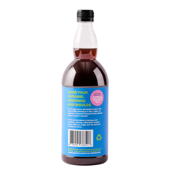 Low Carb Emporium Caramel Flavoured Zero Sugar Coffee Syrup - 950mL