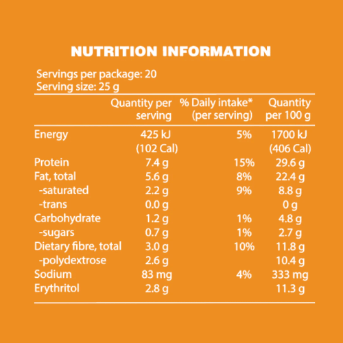 Justine's Keto Mini Peanut Butter Choc Chip Protein Cookie - 500g