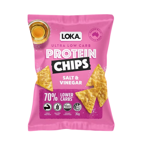 Loka Low Carb Protein Chips - Salt & Vinegar 35g