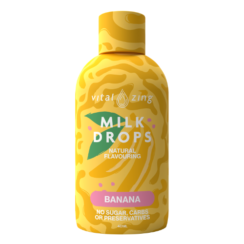 VITAL ZING Banana Milk Flavouring Drops - 40 serves