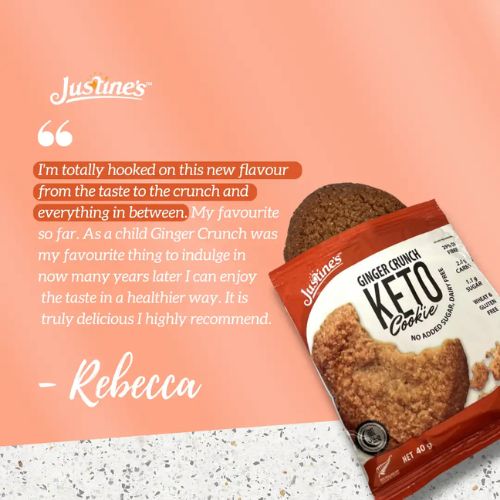 Justine's Keto Ginger Crunch Cookie - 40g