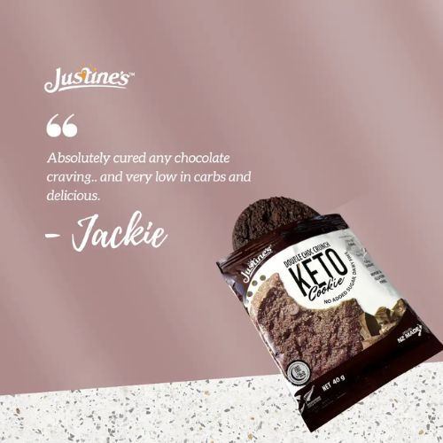 Justine's Keto Double Choc Crunch Cookie - 40g