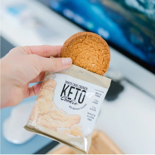 Justine's Keto White Choc Crunch Cookie - 40g