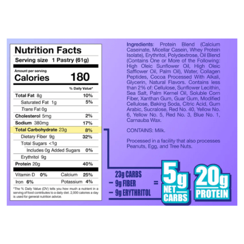 Chocolate Flavoured Protein Pastry - 61g