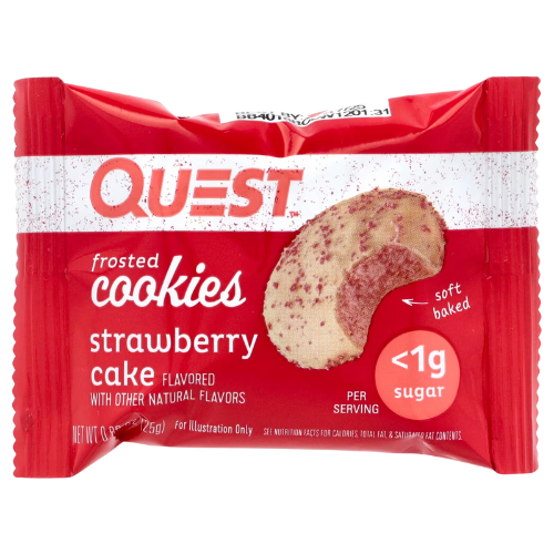 QUEST Strawberry Cake Flavour Frosted Cookies