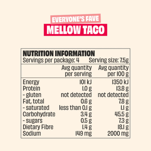 Mingle Everyone's Fave Mello Taco Seasoning 30g