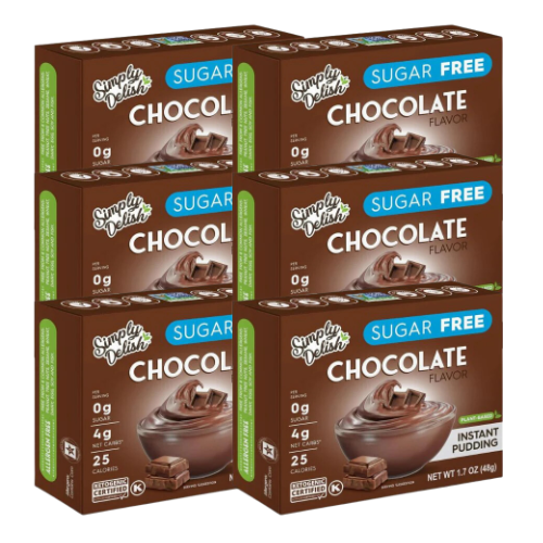 Bulk Simply Delish Instant Pudding & Pie Filling - Chocolate 48gm x 6 (case)