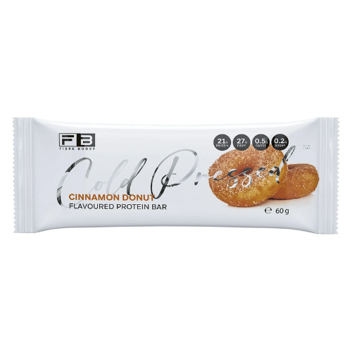 BULK Fibre Boost Cold Pressed Protein Bar - Cinnamon Donut 60g x 12