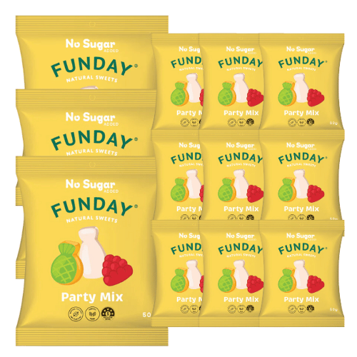 BULK Funday Party Mix Gummies - 50g x 12