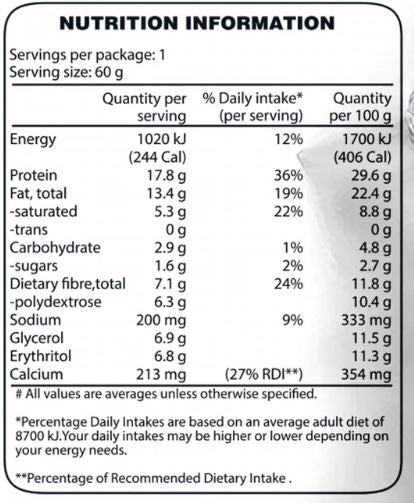 Justine's Peanut Butter Choc Chip Protein Cookie - 60g