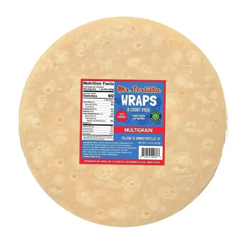 Mr Tortilla 4 Net Carb Multigrain 8 inch Tortillas