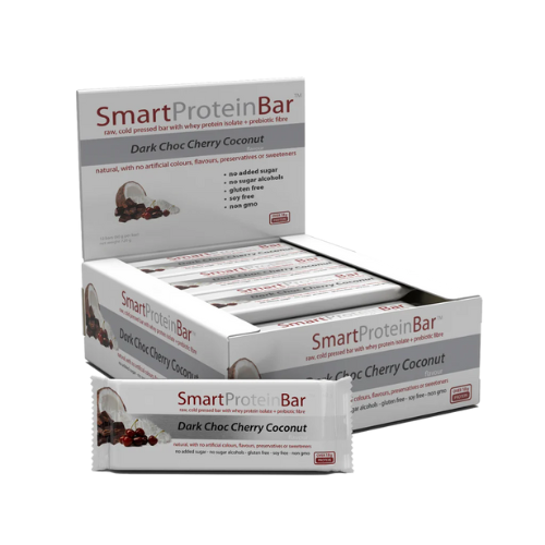 Bulk Smart Diet Solutions Protein Bar - Dark Choc Cherry Coconut 60gm x 12