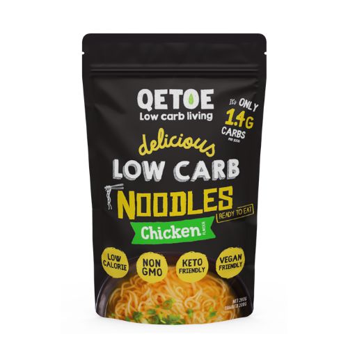 Qetoe Low Carb Chicken Flavour Noodles - 290g net