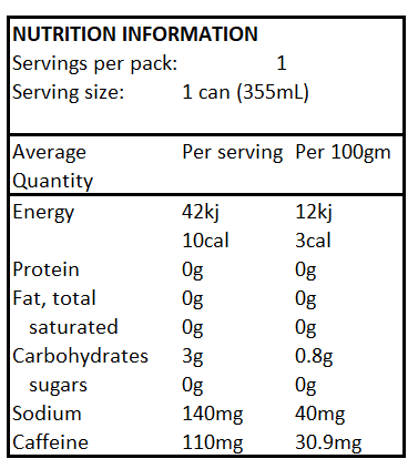 Prime Energy Drink -Tropical Punch Flavour 355ml (AU can)