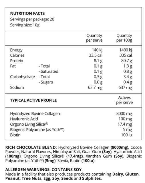 Before You Speak Collagen Complex Rich Chocolate 200g