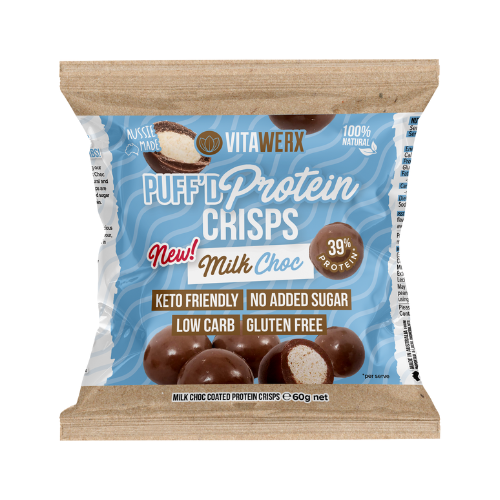 VITAWERX PUFF'D PROTEIN CRISPS MILK CHOCOLATE