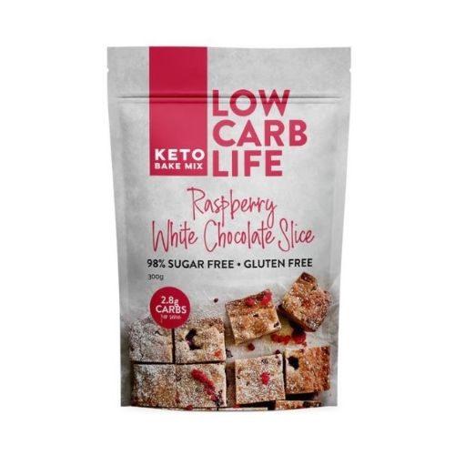 Low Carb Life Raspberry White Chocolate Slice Mix - 300gm