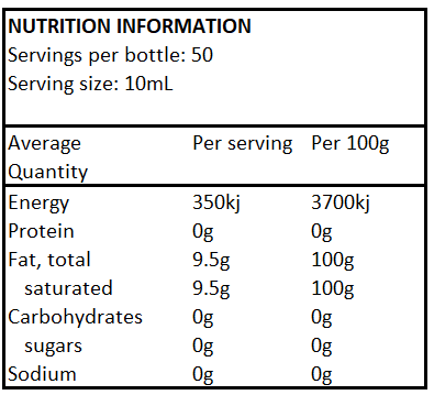 MCT Coconut Oil - 500mL