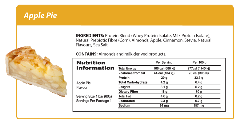 Smart Diet Solutions Protein Bar - Apple Pie 60g