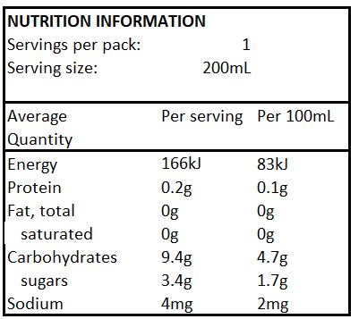 Prima No Added Sugar Tropical Flavour Fruit Drink - 6 x 200mL