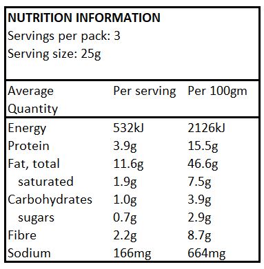 Keto Crackers - Sweet Chilli Flavour - 75g